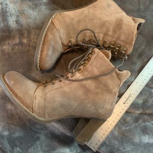 Born 3” heel lace-up short boot- worn once super comfortable!!!